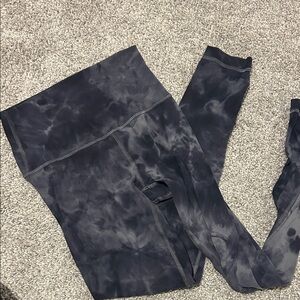 lululemon athletica Black Tie-Dye Leggings